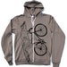 Unisex Urban FOX Hoody american apparel xs s m l xl and xxl (Pewter) Flex Fleece