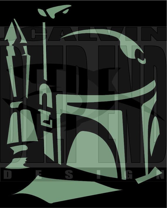 star wars BOBA FETT helmet t-shirt screen printed all sizes