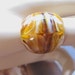 Fabulous Art Moderne Lucite Dome Ring Size 7 Retro Chunky Amber Color Wide Domed