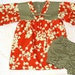 Comfy orange and green kimono dress with matching panties