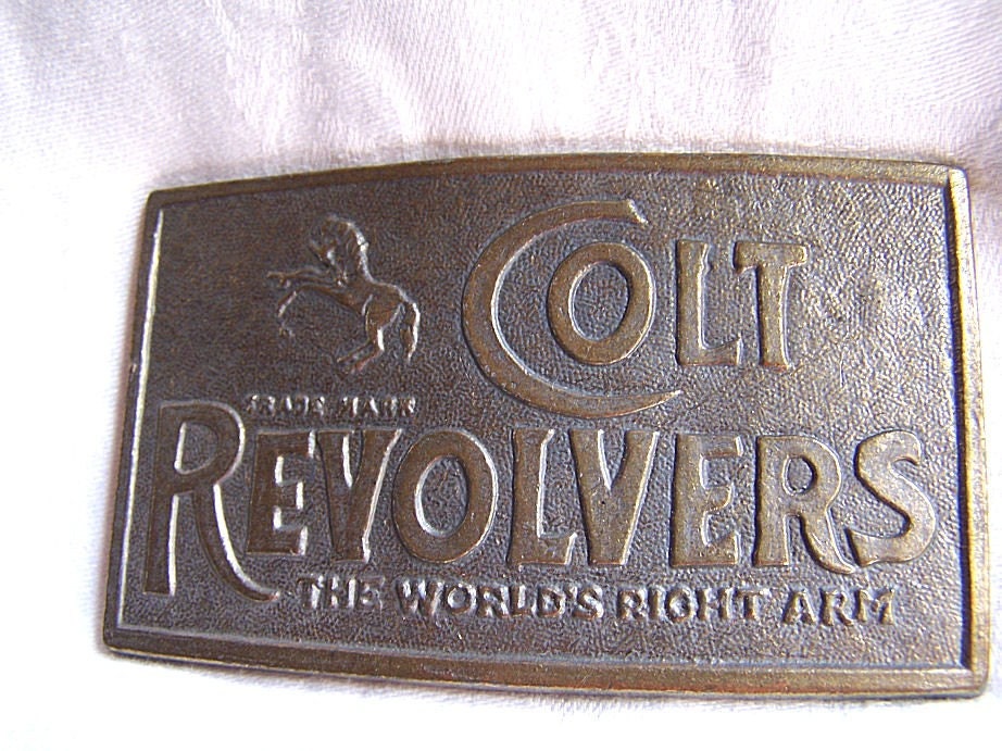 Vintage Colt Revolvers Belt Buckle