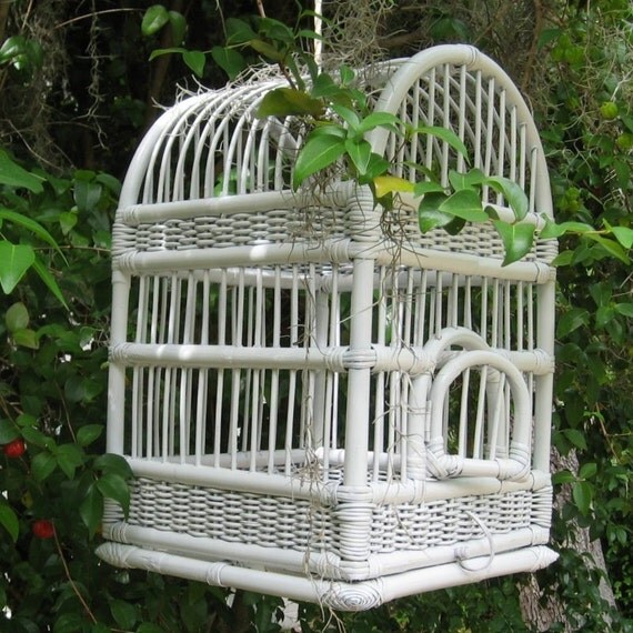 white wicker birdcage shabby chic 50 off sale white wicker birdcage shabby chic 50 off sale