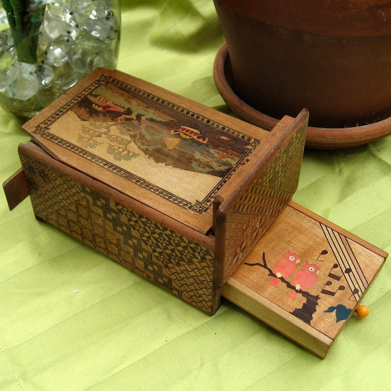 Antique Japanese Puzzle Box