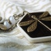 Brass Dragonfly Pendant - Upcycled Game Piece with Letter T