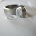 Vintage Nail Ring Artisan Made Steel Polished Cut Nail Men's Jewelry