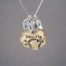 Family Tree Personalized Necklace - Mixed Metal - Tree of LIfe - Tree Pendant - Personalized - Hand Stamped - Family Jewelry