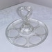 Vintage Glass Handled Tray/ Carrier/ Server, Cupcake,Juice Server
