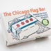 Vegan Organic City of Chicago Flag Soap Bar -- History in every bar -- Made In The Heartland