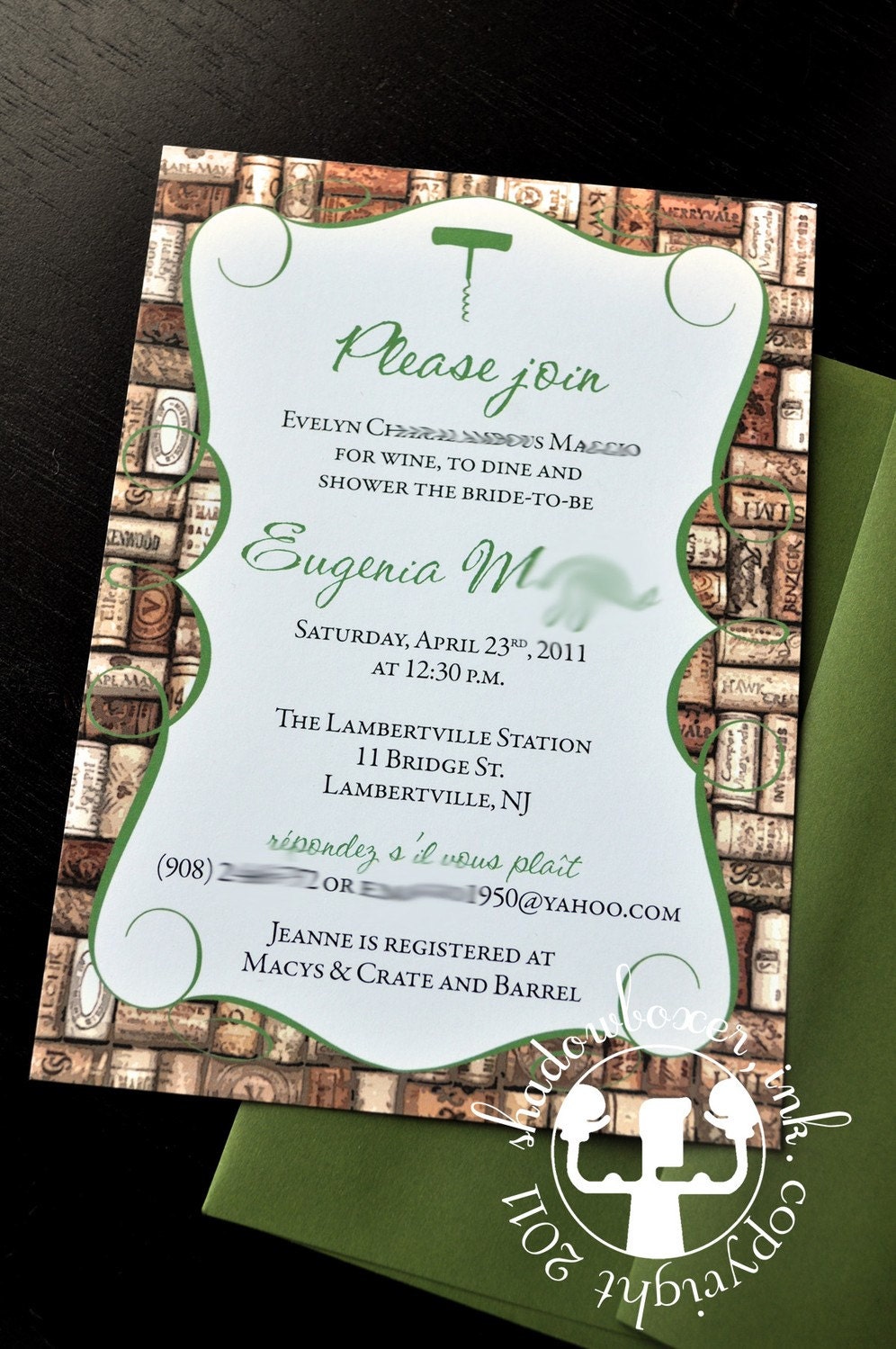 Wine Themed Invitations 5