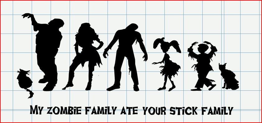 Download Reserved zombie family decal for Peanut5150