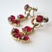 Vintage Coro Ruby Red Earrings