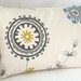 Suzani Pillow Cover 12x16 Decorative Pillow Accent Cushion Throw Gray Citrine Blue