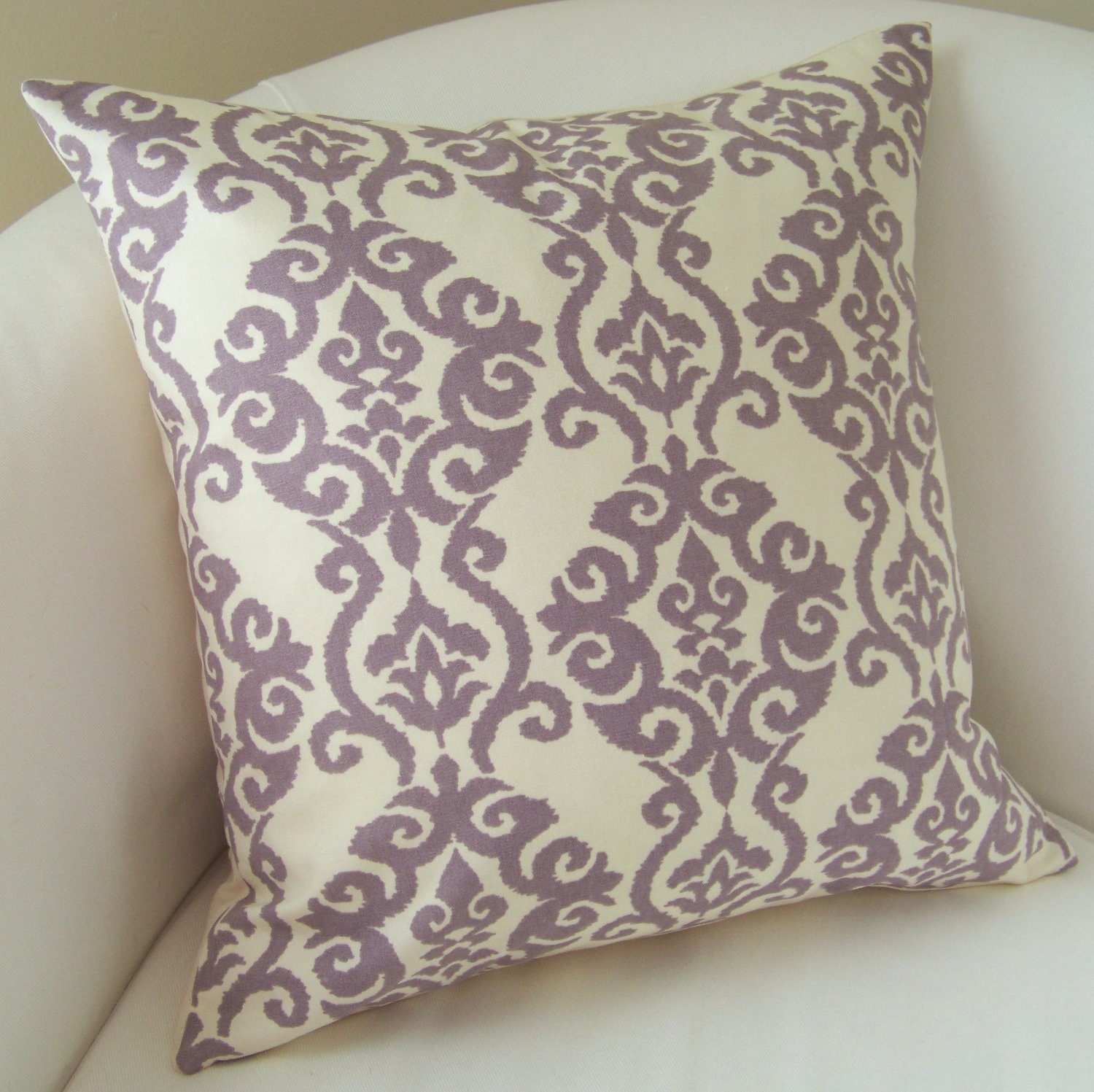 Decorative Throw Pillow Cover Lilac Purple Pillow 18 Or 20 in decorative pillows in purple pertaining to Warm