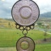 Cup and Saucer Windchime - Upcycled from Retro Tiara Plum set