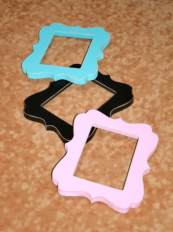 Whimsical Picture frame package 3 THREE 10x10 12x12 or