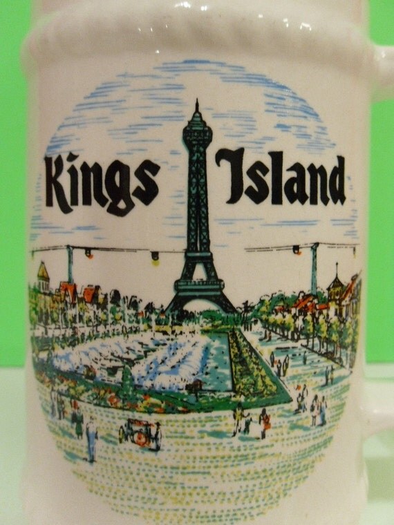 Vintage Kings Island Amusement Theme Park Souvenir Beer Stein