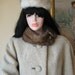 MAD MEN LILLI ANN OF SAN FRANCISCO COAT WITH FUR COLLAR