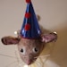Party mouse mini trophy head soft sculpture