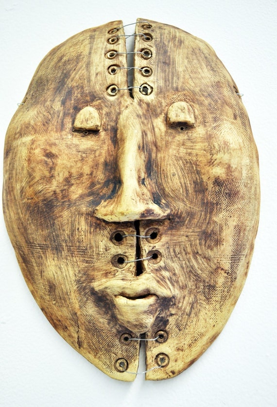 Split Personality Ceramic Mask