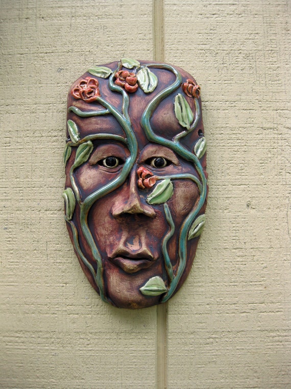 Mother Natures Sister ceramic mask