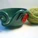 Red Flower Yarn Bowl