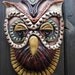 Steampunk Owl Ceramic Mask garden decor