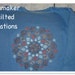 Blue Dahlia Quilted Sweatshirt