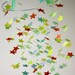 For Rebecca - SALE - Green Baby Star Mobile - Ready to Ship