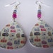 Camera - Guitar Pick Earrings