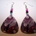 Hearts and Skulls - Guitar Pick Earrings (LAST ONE)