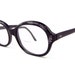 Sparkle Specs - Vintage 1960s Rhinestone Decorated Eyeglasses Frames with Silver Leaves, Black Plastic Glasses, Made in France