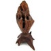 Get The Drift - Vintage Driftwood Sculpture with Insect-Bored Holes, Peg Mounted on Driftwood Base, Organic Art, Great Air Plant Container