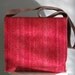 Gorgeous Red Heather Felt Messenger Bag