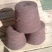 NZ Possum/Merino CSM weight felted sock knitting yarn, 479g cone, Chocolate Brown