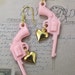 Pink Gun Revolver Pistol Earrings