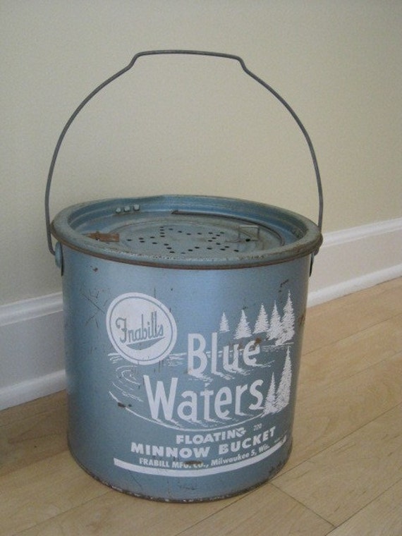 Vintage Minnow Bucket Anal Gla