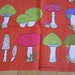 MOD Vintage Towel Mushrooms MINT