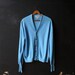 Cardigan Sweater Mens Light Blue Vintage from Nowvintage on Etsy
