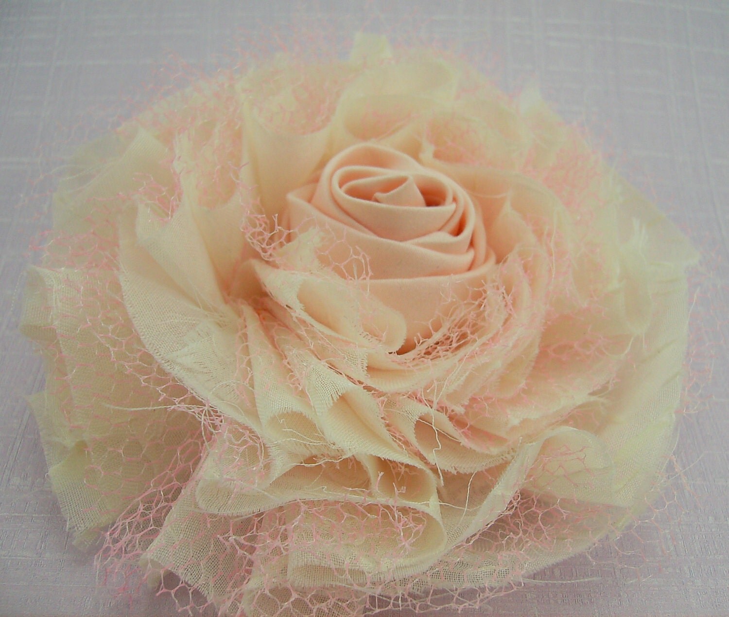 Fabric Flower PDF Pattern Tutorial Satin Tulle Tutu Puff