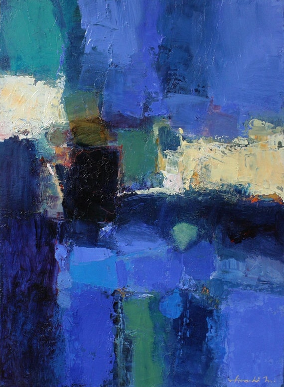 May 2012 1 Original Abstract Oil Painting 33.3 cm x 24.2