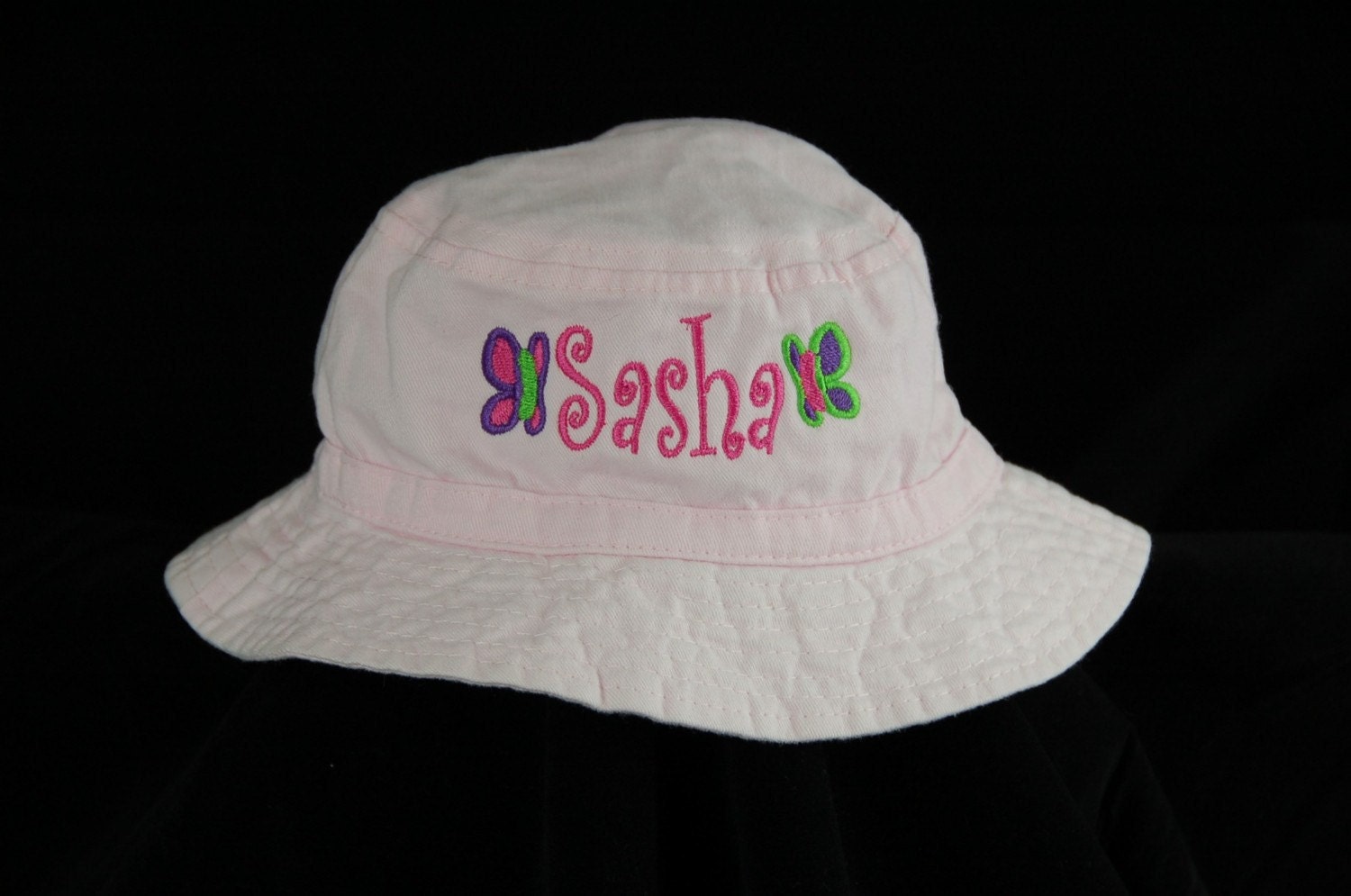 Personalized Sun Hat with Any Name and by AddieKakesKreations