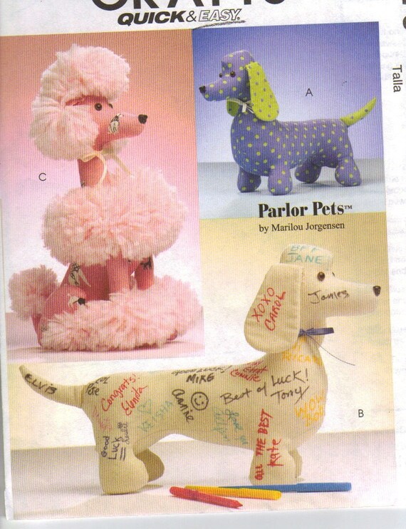 stuffed poodle pattern