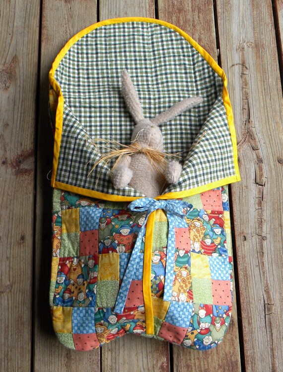 Boutique Quilted Baby BuntingSleeping Bag Happy Kids