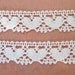 Vintage Lace Hearts Off White Cotton Cluny Trim 5/8 inch, rib0075 (2 yards)