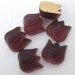 Vintage Flower Cabochons Glass Amethyst Matte Tulips 9mm gcb0515 (6)