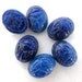 Vintage Glass Cabochons Sapphire Blue Scarabs Lapis Lazuli 8x6mm gcb0556 (8)