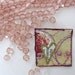Vintage Beads Pink Rosaline Glass Faceted 4mm vgb0470 (50)