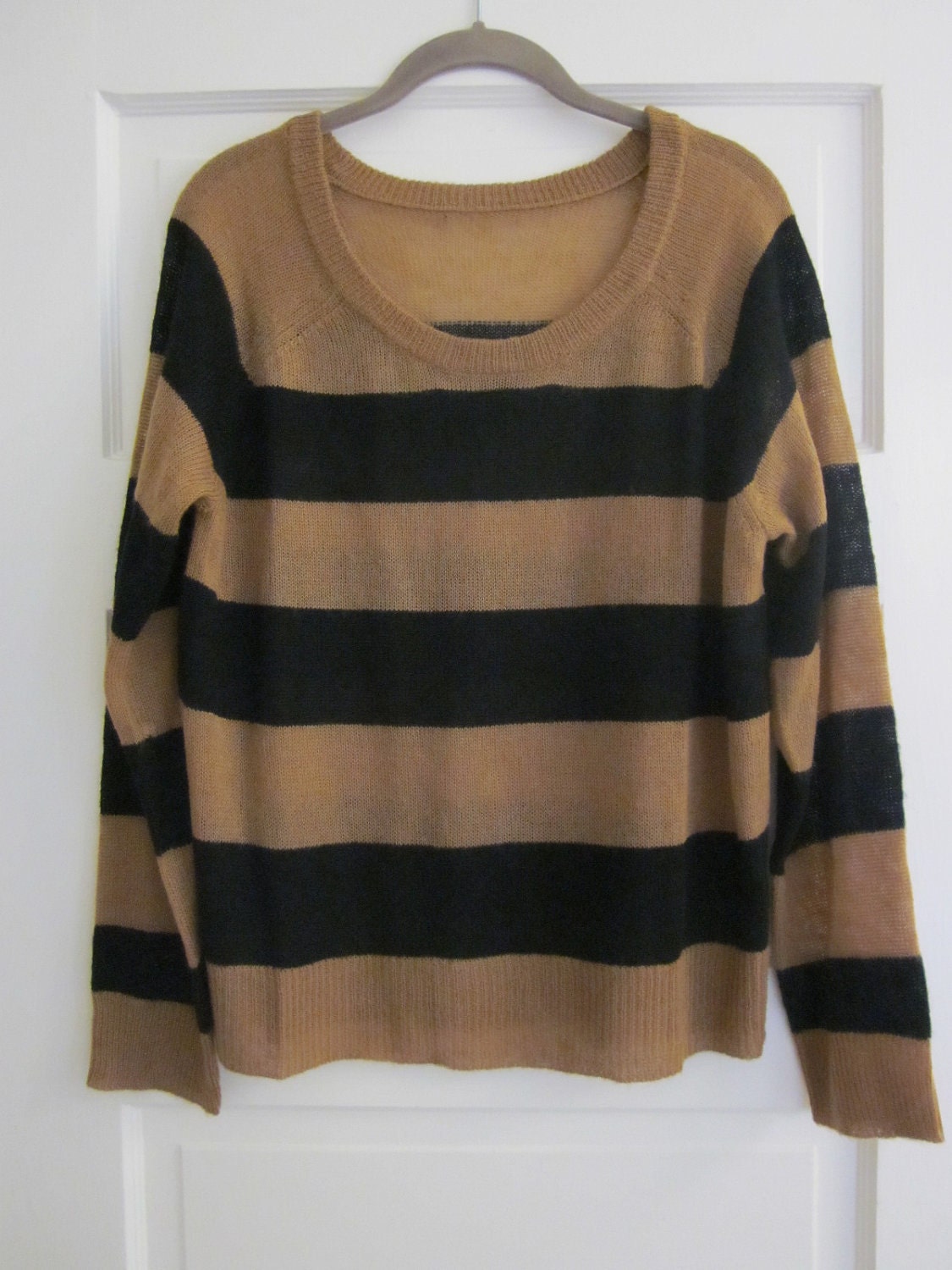 Brown and Black striped sweater sz. S/M/L by TheWitchingHour