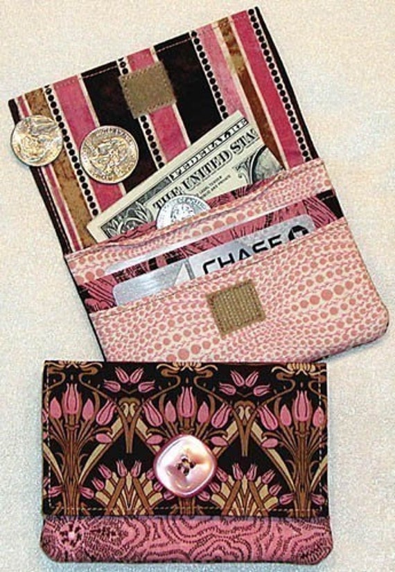 Free Shipping Wonder Wallet Pattern Fat Quarter Cutie