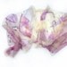 Hand painted silk chiffon scarf The pink umbrellas Mothers day gift OOAK